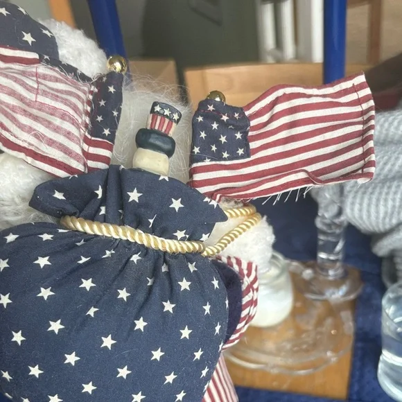 Patriotic Santa Claus Holiday Figurine 18”tall - Picture 7 of 7